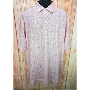 FootJoy FJ Mens Pink Floral Polo XL (Revere Golf Club